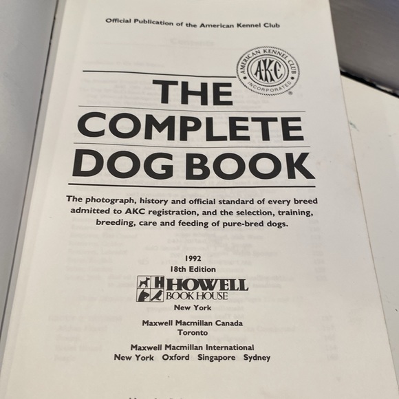 “The Complete Dog Book,” Hardcover with Dust Jacket plus Plastic Wrap - Picture 2 of 9